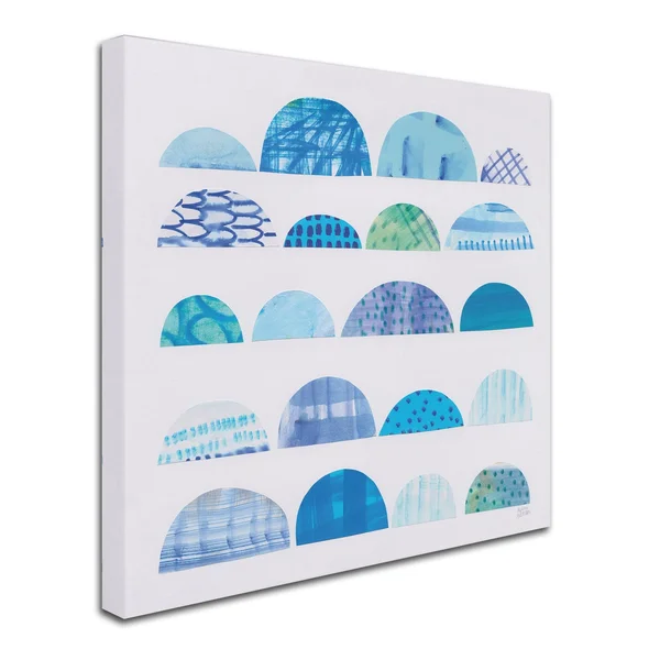 Trademark Fine Art 'Half Moon Abstract I' Canvas Art by Melissa Averinos - Size: 18 x 18