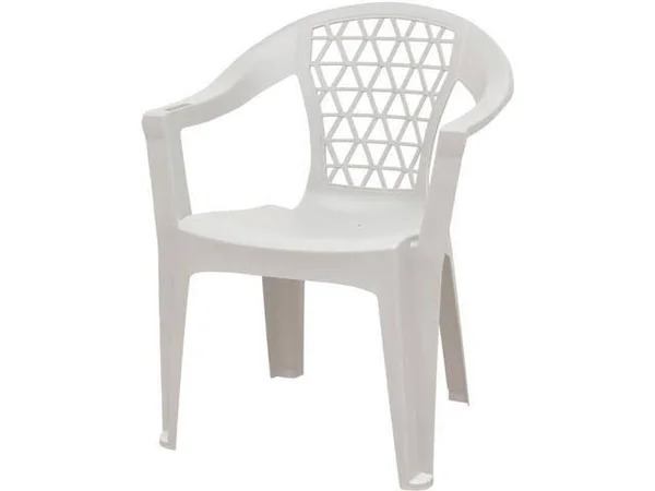 Adams 8220-48-3700 Sturdy Penza Chair - White