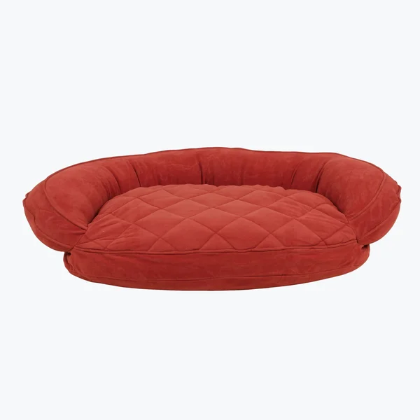 Carolina Pet Company Microfiber Quilted Bolster Bed with Moisture Barrier Protection Sage