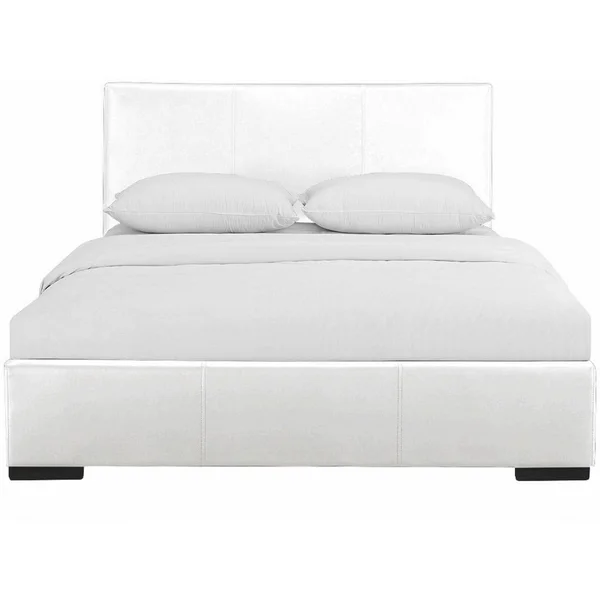 Camden Isle Abbey Bed - King, White, 85.4 x 79 x 34.8 inches