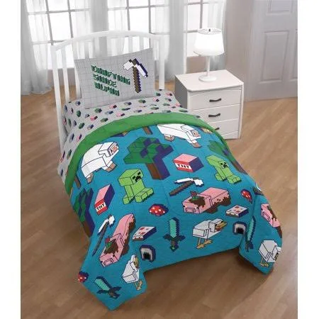Minecraft ISO Animals Full Bed Set