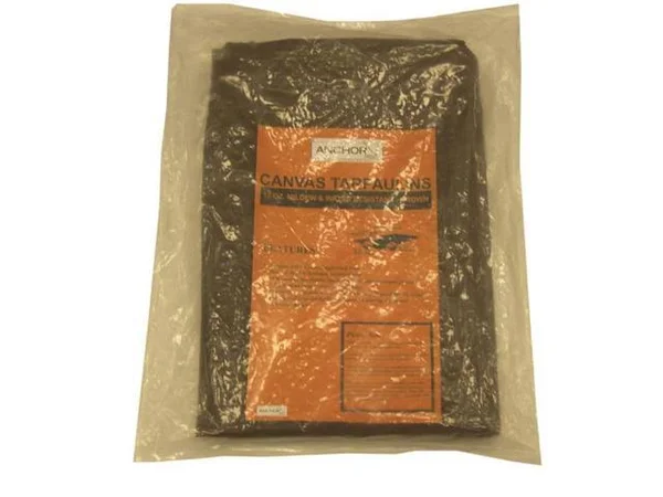 Anchor Brand - 92556 - 20'x30' 10-oz. W.R.M.R.Green Canvas Tarp