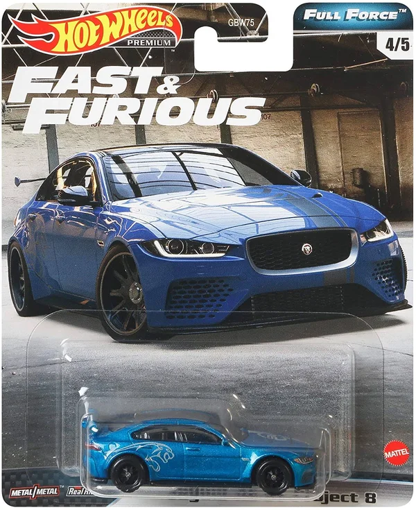 Hot Wheels Fast & Furious: Full Force Re-Release 5 Premium All-Metal Castings Real Riders Wheels in Original Packaging in On