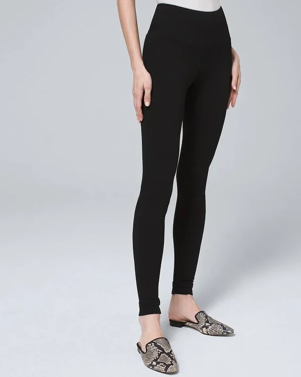 Women's Ponte Whbm Runway Leggings by White House Black Market, Black