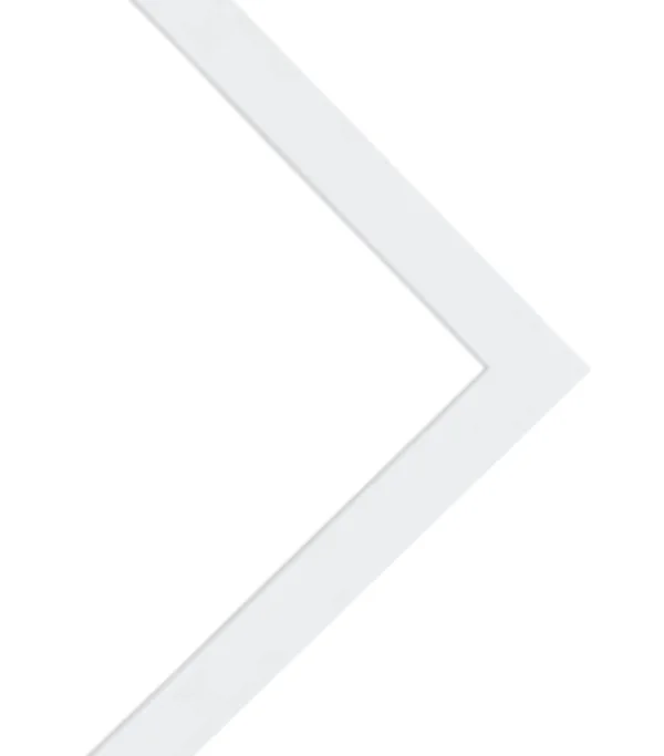 CustomPictureFrames White Wood Picture Frame - Made to Display Artwork Measuring 42x20 Inches
