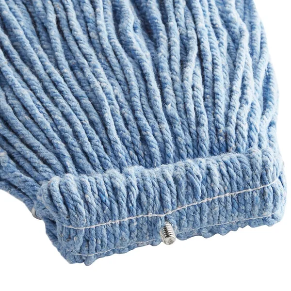 Rubbermaid Premium Bolt-On Cut-End Blended Mop - 20 oz, Blue, 12/Carton