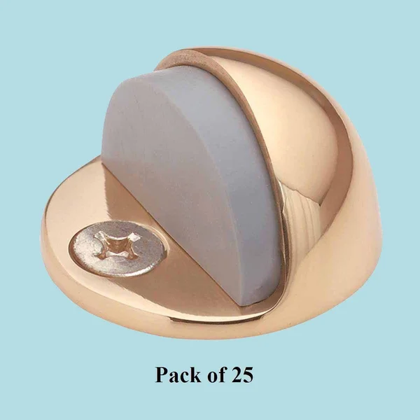 Renovators Supply 25 Brass Door Stop Dome Floor Mount Bumper