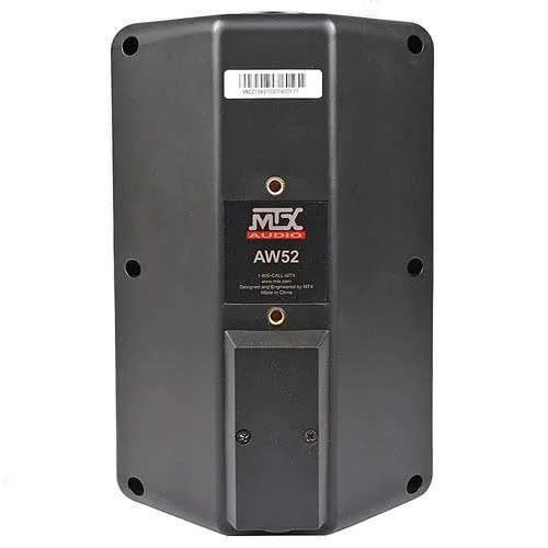 MTX AW52B 5.25x22 2-Way All-Weather Speakers Black