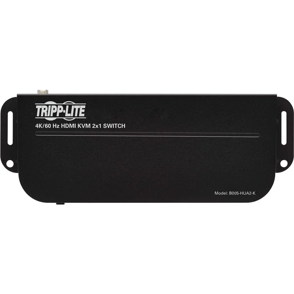 Tripp Lite HDMI KVM, 4K 60Hz 4:4:4, HDR, HDCP 2.2 Support, IR Remote and USB Cables KVM Switch - 2 KVM Ports