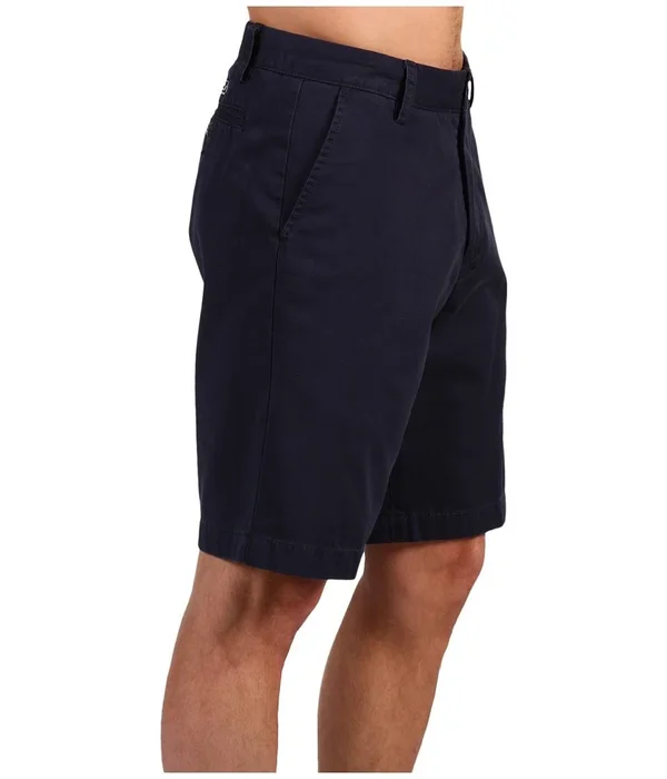 Nautica Men's Twill Flat Front Short True Navy - 34