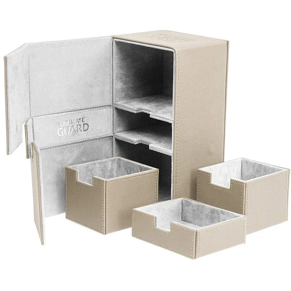 Ultimate Guard - Twin Flip&n&Tray Deck Case - XenoSkin Standard 200+ Sand