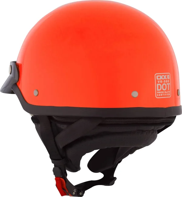 Ckx Solid VG500 Half Helmet No Lens Available - Orange