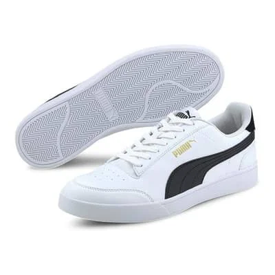 Puma Shuffle Trainers White Black - 38