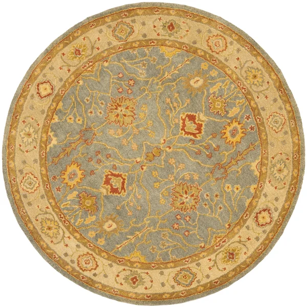 8& x 8& Round Area Rug, Blue, Safavieh