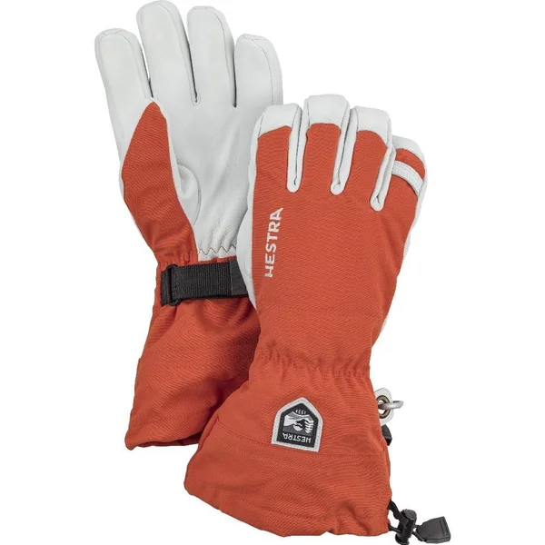 Hestra Army Leather Heli Ski Glove - Brick Red