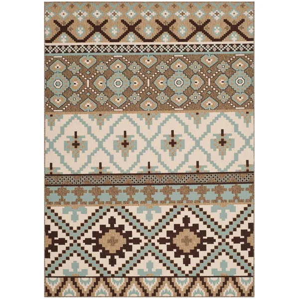 Safavieh Veranda Srbislava Indoor/ Outdoor Rug - 6&7x22 x 6&7x22 Square - Turquoise/Blue