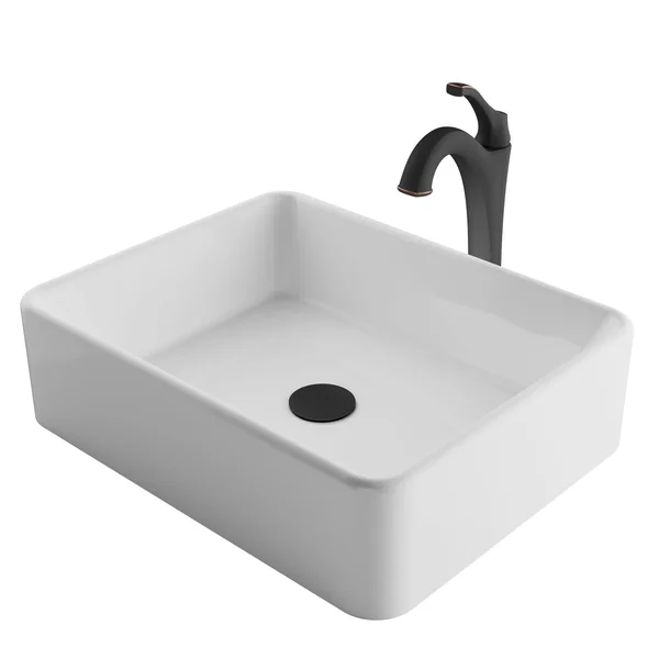 Kraus C-KCV-121-1200ORB Elavo Sink Faucet Bathroom Set, Oil Rubbed Bronze - Arlo