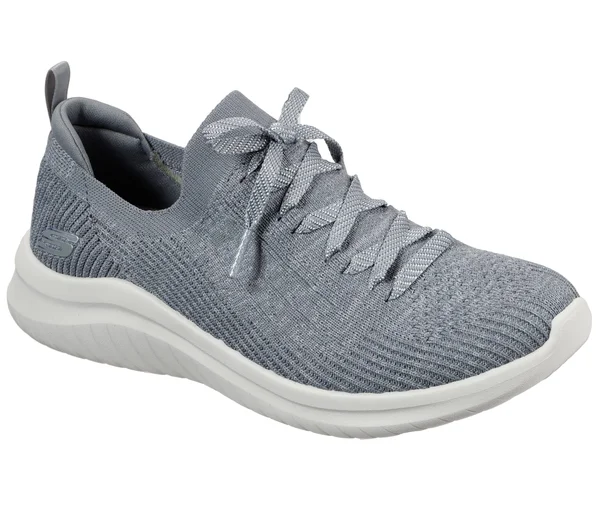 Skechers Women's Ultra Flex 2.0 - Flash Illusion Sneakers, Gray, 8.5