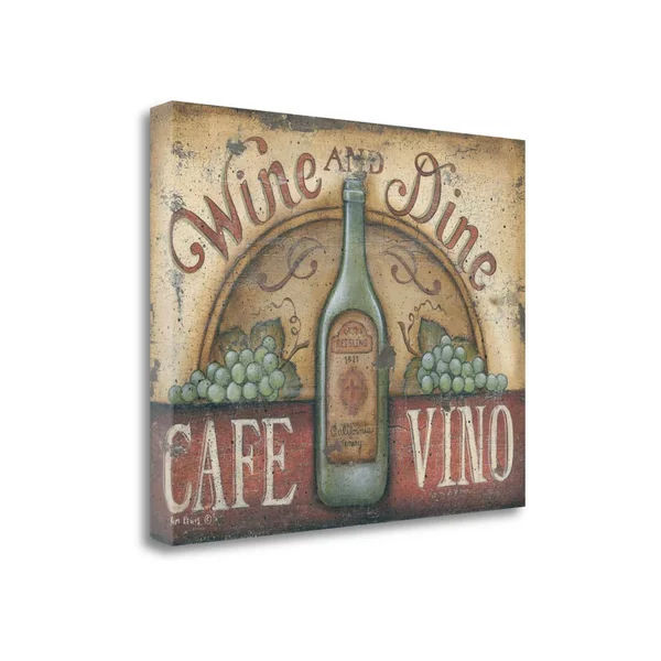 'Wine and Dine' Vintage Advertisement on Canvas Tangletown Fine Art