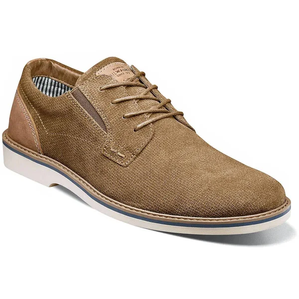 Nunn Bush Barklay Plain Toe Oxford 8.5 Men's Camel