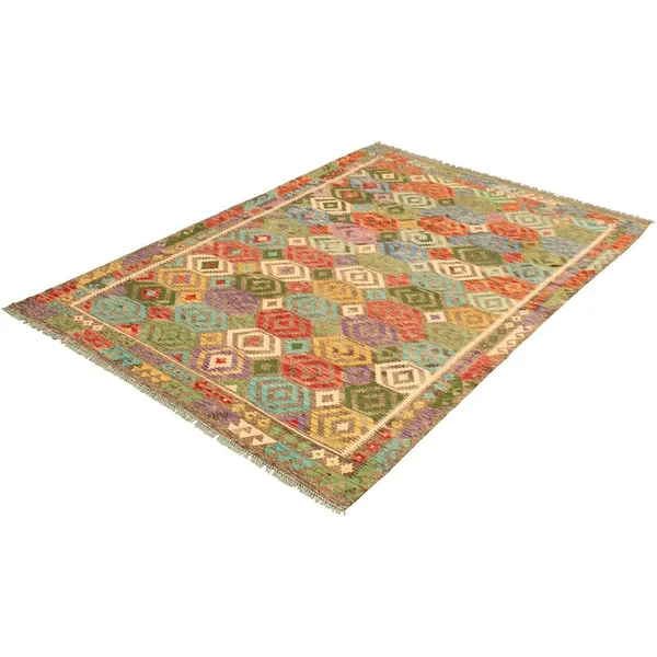 Flat-Weave Sivas Brown Wool Kilim - 7&0 x 10&6/7&0x22 x 10&6x22