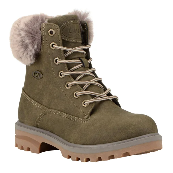 Lugz Empire Hi Fur Women's Boot - Olive Size 6
