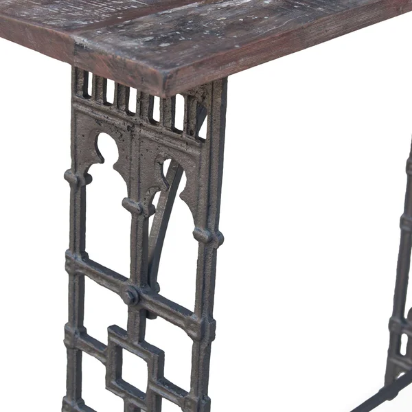 World Interiors ZWFMCN62F Clementine Old World Trestle Console Table Brown