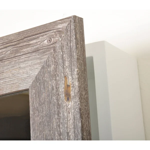 Farmhouse Grain Mirrored Cabinet 60WH-41, 20 x 26 x 5 inches