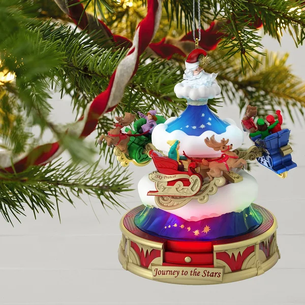 2018 Hallmark Keepsake - Christmas Carnival Journey to The Stars Musical Ornament with Light and Motion