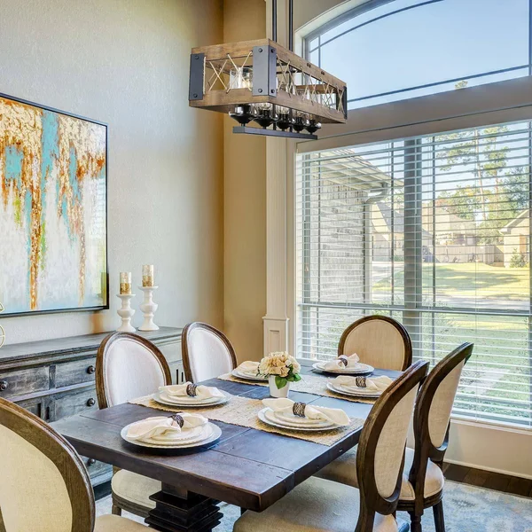 LNC Wood Kitchen Island Lighting 5-Light Pendant Lighting