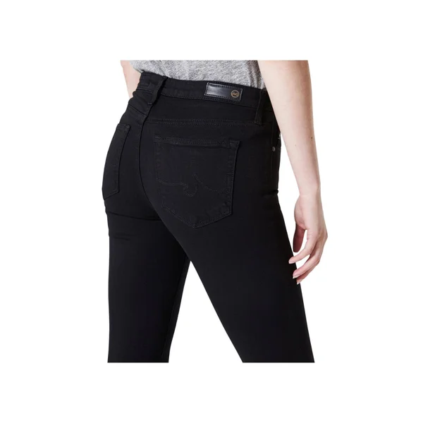 Ag Prima Mid Rise Jeans in Black - 28 - Black