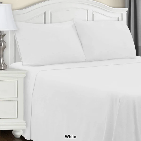 Trellis Flannel Cotton Sheet Set by Superior, Size: California King, Blue