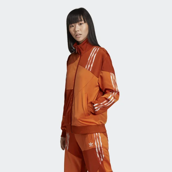 Adidas Womens DC Firebird Track Top - Orange Size Xs