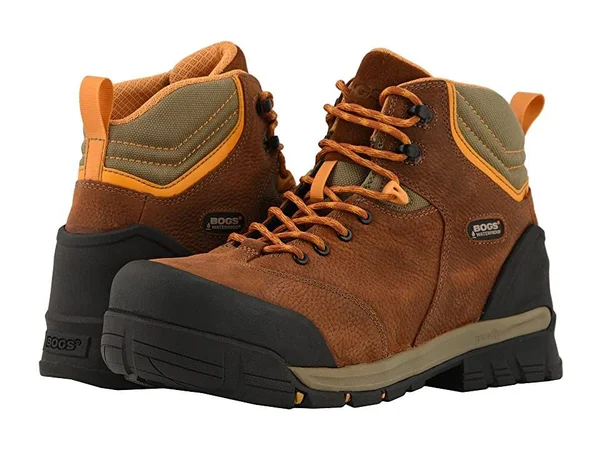 Bogs Men's Bedrock Mid Composite Toe Boots - 10 - Brown