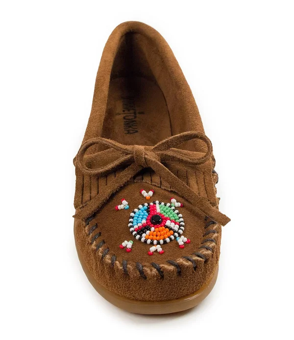 Minnetonka Women's Me to We Moccasin 8.5, Dusty Brown