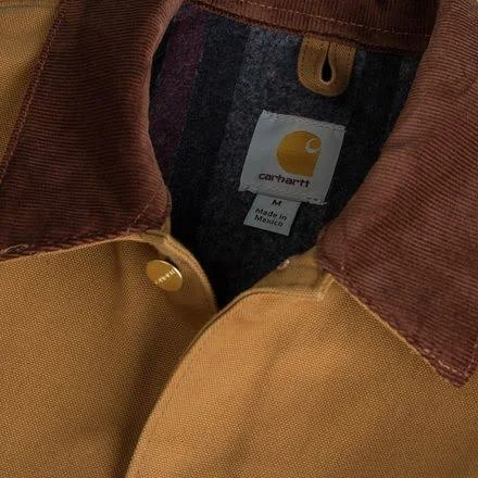 Carhartt Blanket-Lined Duck Chore Coat for Men - Carhartt Brown - 2XL