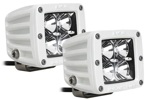 Rigid Industries 602113 D-Series Pro Hybrid-Flood LED Pair White