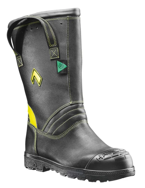 HAIX Fire Hunter Xtreme Factory Second Fire Fighting Boot, Black, Size 6 Wide, Smooth Leather