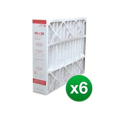 Replacement Air Filter for Honeywell FC100A1037 -20x25x4 -MERV 11 (6 Pack), Size: Large, White