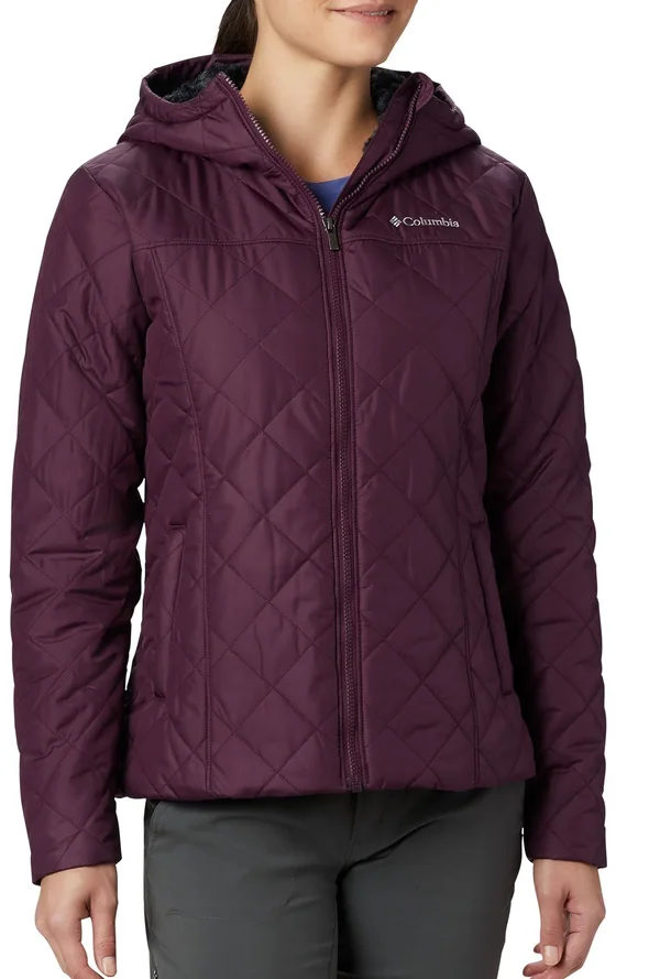 Columbia Women's Copper Crest Hooded Jacket - Small, Black Cherry