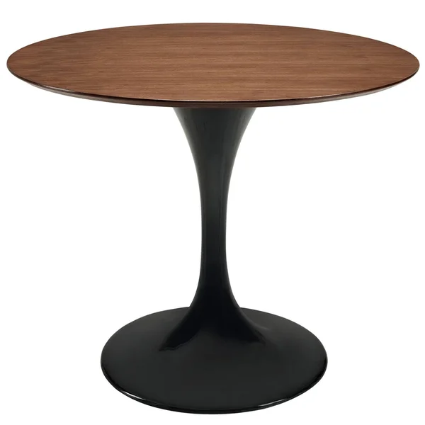 Modway Lippa 36x22 Walnut Dining Table - White
