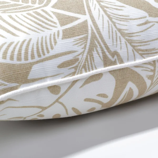 Pillow Perfect - Delray Natural Rectangle Throw Pillow (Set of 2)