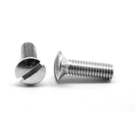 5/16-18 x 1 3/4 Coarse Thread Machine Screw Slotted Oval Head Stainless Steel 18-8 Pk 500