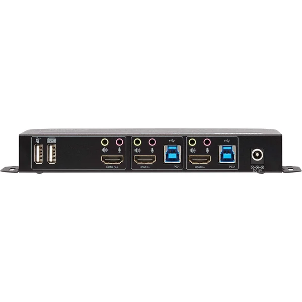 Tripp Lite HDMI KVM, 4K 60Hz 4:4:4, HDR, HDCP 2.2 Support, IR Remote and USB Cables KVM Switch - 2 KVM Ports