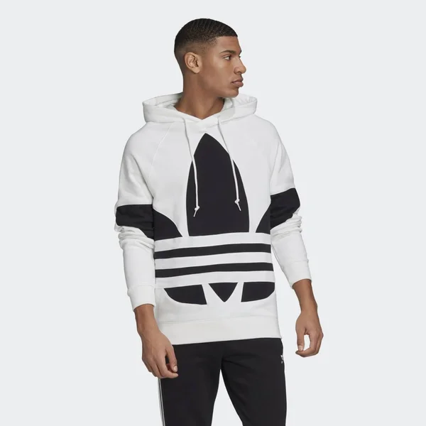 Adidas Originals Big Trefoil Hoodie White - Men's, Size: XS