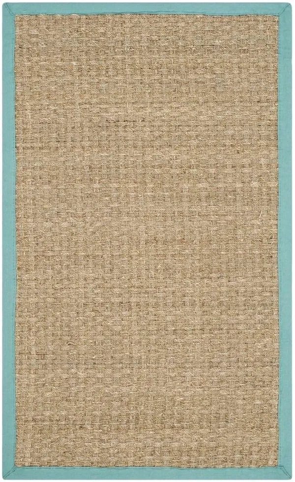 Safavieh Natural Fiber Natural & Teal 4& x 6& Rug