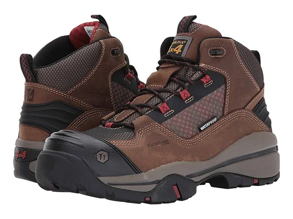 Men's Carolina Ca4551 5 inch Waterproof Composite Toe 4x4 Hiker, Size: 11, Brown