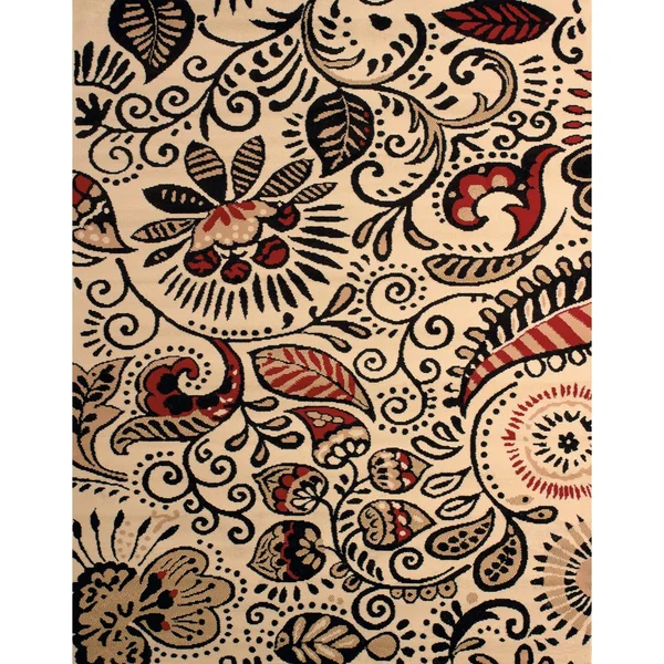 Westfield Home Montclaire Ginger Red Area Rug - 5&3x22 x 7&2x22