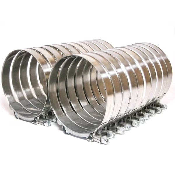 20X Premium 304 Stainless Steel T-Bolt Turbo Silicone Hose Clamp 4.5x22 110-118mm