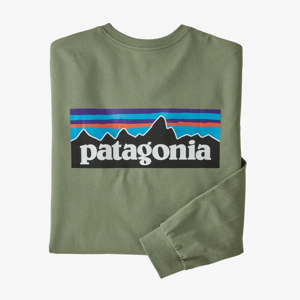 Patagonia Men's Long-Sleeved P-6 Logo Responsibili-Tee